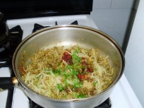 Add
                onions and more spices